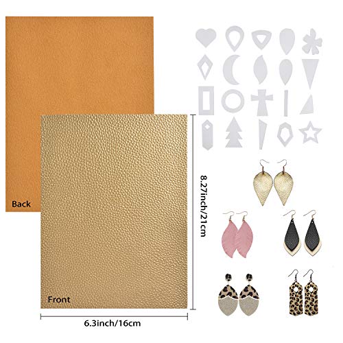 4 Dorhui+Leather+Earring+Include+Glitter