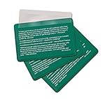 Best Glide ASE Credit Card Size Fresnel Lens Fire Starter and Magnifier Lenses 3 Packs of Green