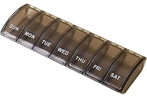 Weekly Pill Organizer Daily Medicine Organizer Travel pill box Friendly Transparent individual Pill Case for Vitamin & Supple