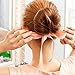 Elegant Ribbon Magic French Twist Bun Maker Clip Hook Holder Magic Roll Rings Donut Updo Chignon Former Pads Foam Sponge Hair Styler Curler Braid Ponytail Stick Hairstyle Styling Tool Accessories