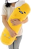 futurecos Cute Yellow Long Egg Plush Toy Round
