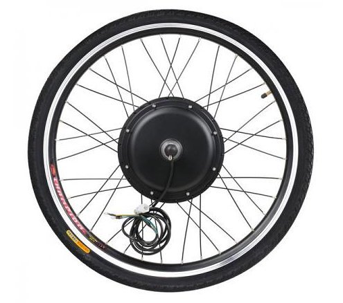 48v 1KW 26in Front Wheel LCD Electric Bicycle Motor Kit