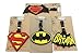 Finex 4 Pcs Set Batman Superhero Logo Silicone Travel Luggage Baggage Identification Labels ID Tag for Bag Suitcase Plane Cruise Ships with Belt Strap