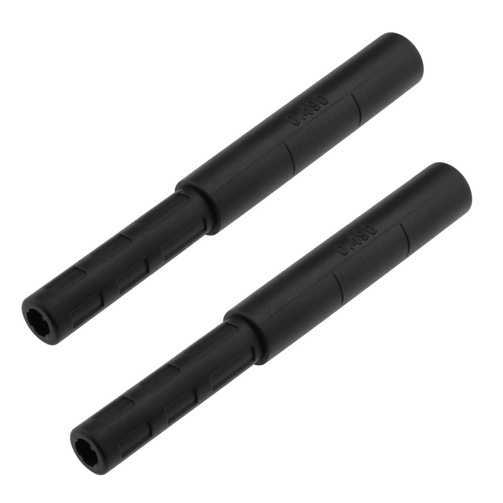 Be In Your Mind 2PCS Golf Club Extension Rod 127.4x15.5mm Small End Outer Diameter 12.5mm Small End Unner Diameter 7.4mm Carbon Fiber Extension Rod Black