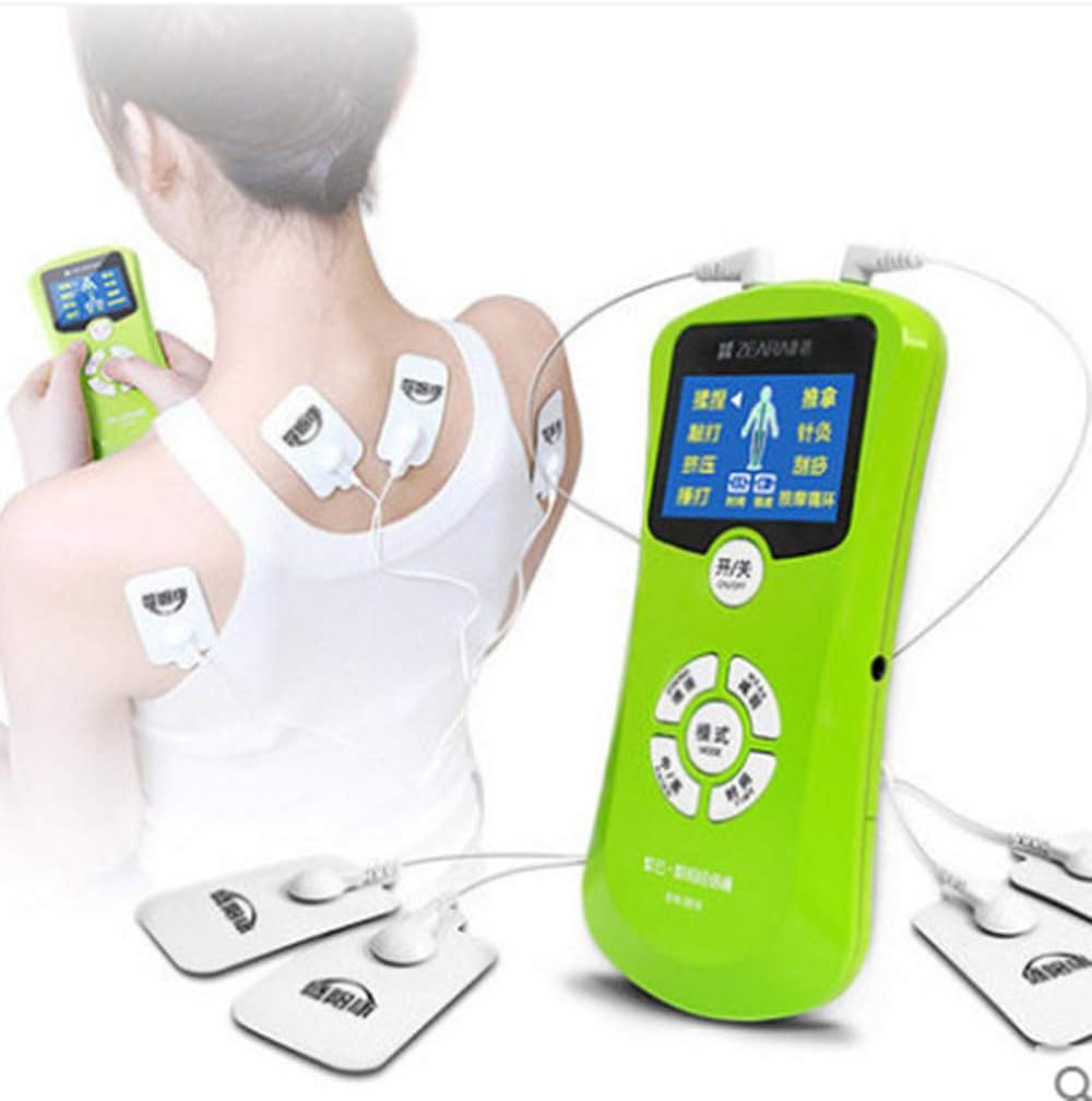 Dual Channel Tens Unit Rechargeable Massage Machine Therapy Device 8 Massage Modes Whole Body