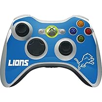 NFL Detroit Lions Xbox 360 Wireless Controller Skin - Detroit Lions Distressed