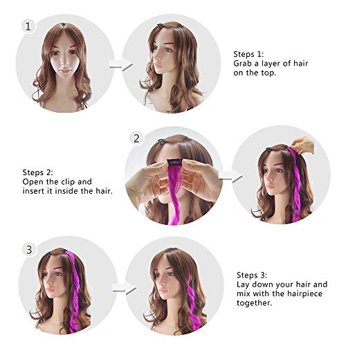 Dreamlover 24 Pack Curly Colored Hair Extensions Clip In Import