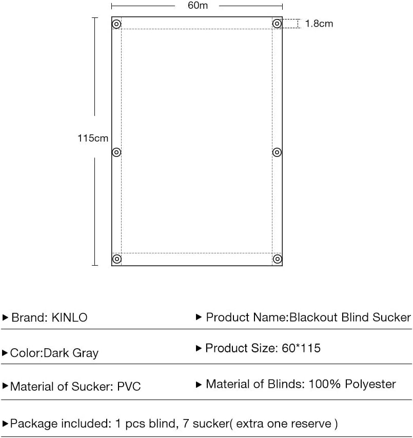 Ikinlo Thermo Sonnenschutz Dachfensterrollo Fur Velux Dachfenster Ck04 Ohne Bohren Verdunklungsrollo Rollo Uv Schutz Mit Saugnapfe Dunkelgrau 38 X 75 Cm Wohnaccessoires Deko Seitenzug Springrollos