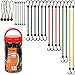 Cartman Bungee Cords Assortment Jar 24 Piece in Jar - Includes 10", 18", 24", 32", 40" Bungee Cord and 8" Canopy/Tarp Ball Ties primary