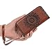 iPhone SE,iPhone 5 5S Wallet Case MOLLYCOOCLE Embossed Flower Wallet with Stand Premium PU Leather Skin Cover Magnetic Flip Folio TPU Bumper for iPhone SE 5 5S & Bling Butterfly Dust Plug,Brown
