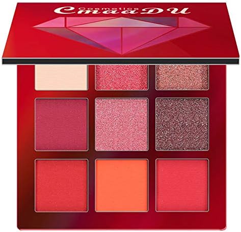 Diadia Shimmer Glitter Eye Shadow Powder Palette Matte Eyeshadow Cosmetic for Women on Her Birthday, Christmas Day, Mother's Day, Valentine's Day,9 Colors (C)