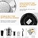 Juicer Machines, Picberm Centrifugal Juicer Easy to Clean, Wide Mouth Juice Extractor for Vegetable and Fruit, Dual Speed Stainless Steel BPA-Free Compact Juicers with Brush & Recipes Dishwasher Safe