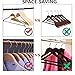 JS HANGER Wooden Coat Hangers, 10 Pack Light Weight Wood Coat/Suit Hangers with Non-Slip Pant Bar, Natural Finish