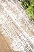 Ling's moment White Floral Lace Table Runner 32 x 120 Inches for Rustic Country Wedding Party, Bridal Shower, Baby Shower, Candlelight Dinners