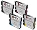 Laser Tek Services Compatible Ink Cartridge Replacements for Ricoh GC31 405701 405702 405703 405704 (Black, Cyan, Magenta, Yellow, 4-Pack)