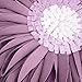 JWH Light Purple Flower Throw Pillow Cover Aesthetic Decorative Sunflower Accent Pillow Case Round Cushion Handmade Pillowcase Bed Couch Bedroom with Insert 12 Inch Lilac