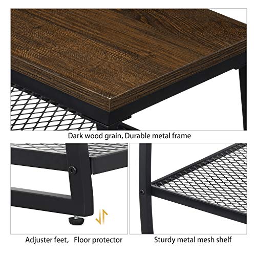 RooLee Shoe Rack Bench, Vintage 3-Tier Heavy Duty Shoe Organizer Storage Shelf for Entryway Hallway Living Room - Thumbnail 4