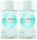 Almay Clear Gel Antiperspirant & Deodorant-Fragrance Free-2.25 oz, 2 pk