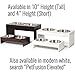 PetFusion Bamboo Elevated Dog Bowls; Cat Bowl | Raised Feeders w/Water Resistant Seal (Short 4