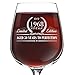 1968 Vintage Edition Birthday Wine Glass for Men and Women (50th Anniversary) 12 oz, Elegant Happy Birthday Wine Glasses for Red or White Wine | Classic Birthday Gift, Reunion Gift for Him or Her