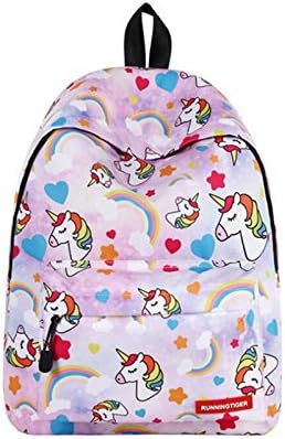 Wuxi Chuannan Unicorn Rainbow Printed Backpack Insulated Cute Waterproof for Girls Children Kids, School Traveling, Hiking, Camping, and Outdoor Daypack