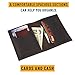 Rachiba Minimalist Wallet Slim Front Pocket Wallets For Men Genuine Leather Wallet - Dark Brown