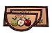 Kashi Home Kitchen Rug, Printed Area Rug, Durable Floor, Door Mat, Farmhouse Non-Slip Carpet Latex Backing Beautiful Design Mixed Apple 3pc Set (2 18x30 D Shape & 1 20x40)