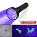 100 LED Black Light UV Flashlight Professional 395 NM UV Detector for Pet Urine Detection Cat Urine, Bed Bugs, Scorpions, Machinery Leaks Inspection for Commercial/Domestic Use