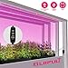 Grow Light Plant,BLIIFUU Adjustable 3pcs Timing Growing Lamp Grow Light Strips with 2A Power Adapter Red/Blue 4:1 Flexible Soft Grow Light Strips with 3/9/12H Memory Timing for Indoor Plants, Hydropon