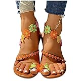 Women's Bohemian Flat Sandals Summer Casual Lace