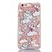 iPhone 8/iPhone 7 Case(4.7inch),Blingy's Cool Flowing Liquid Glitter Style Plastic Hard Case for iPhone 8/iPhone 7 (Cartoon Unicorn)