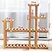 Pine Wood Plant Stands, Astory Flower Rack Plant Stand Multi Layer Vertical Planter Holder Flower Shelf Rack Balcony Patio Yard Indoor Outdoor Flower Ladder Stair Storage Shelf (4 Tiers 10Flowerpots)thumb 2