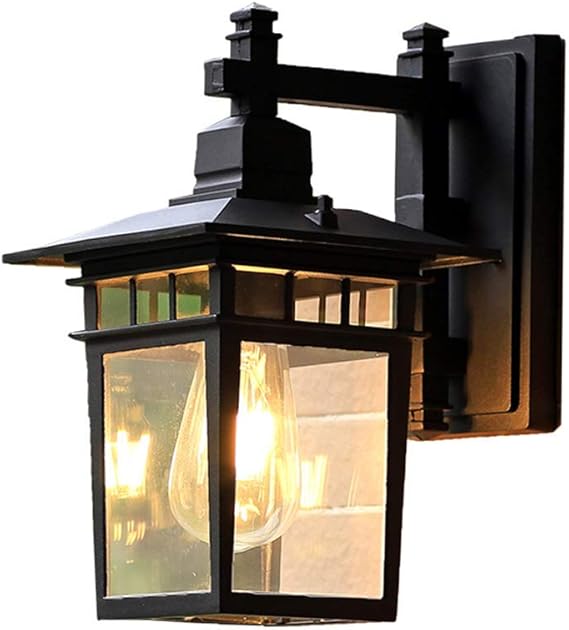 Antike Outdoor E27 Wandleuchte Aluminium Gartenlampe Retro Rustikale