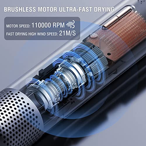 SKYEGLE Hair Dryer with Hair Care Fragrance Ring, 110,000 RPM Brushless Motor Negative Ionic Hair Dryer for Fast Drying, High Speed Low Noise Temperature Controlled Hair Dryer, for Home, Travel, Gift