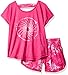 Gaiam Girls Sleeve Tee and Short Set
