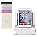 iPad Mini keyboard case，COO iPad Mini Case with Built­in Removable Bluetooth Keyboard for iPad Mini 1 / 2 / 3 with 360 Degree Rotation and Multi­-Angle Stand (Rose Red)­