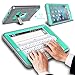 iPad Mini Case, iPad Mini 2 Case, iPad Mini Retina Case, Elegant Choise Heavy Duty Three Layer Armor Defender Protective Case Cover with Kickstand for iPad Mini 1/2/3 (Turquoise/Grey)