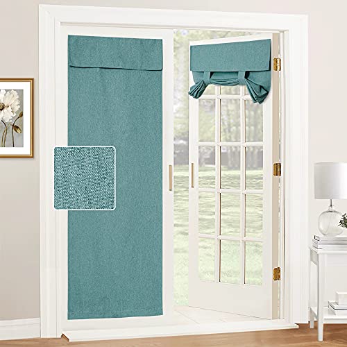 RYB HOME Tricia Door Curtains, Durable High Woven Linen Window Blinds Vertical…