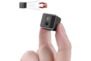 ehomful HD 1080P Portable Small Nanny Cam with Night Vision,Wireless Mini Spy Camera Body Cam Surveillance Cameras for Home Security Indoor/Outdoor Small Security Camera No WiFi Needed