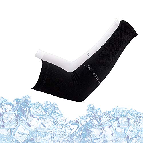 image for YAWALL Protection Sun Sleeves, Arm Sleeves, 2 Pairs UV Protection Cool