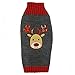 Dog Ugly Christmas Sweater Pet Cat Xmas Reindeer Christmas Holiday Knitted Design by DELIFUR (XL)