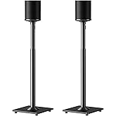 ELIVED Speaker Stands for Sonos Era 100 and Sonos One, One SL, Play:1, Height Adjustable 35"- 43.4" Speaker Stands Pair, Surround Sound Speaker Stand with Cable Management, 11 LBS Loading, YD5036