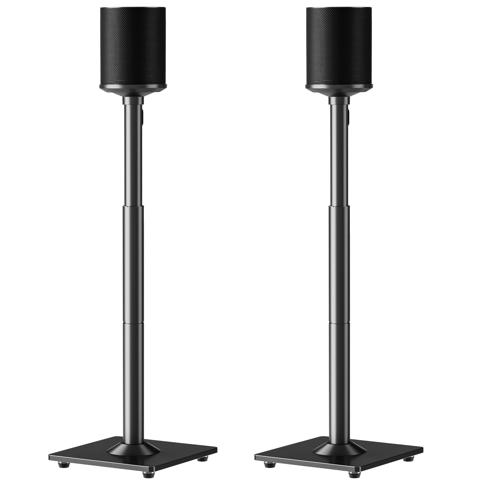 Photo 1 of ELIVED Speaker Stands for Sonos Era 100 and Sonos One, One SL, Play:1, Height Adjustable 35"- 43.4" Speaker Stands Pair, Surround Sound Speaker Stand with Cable Management, 11 LBS Loading, YD5036