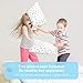 Babebay Toddler Pillow with Pillowcase,2 Pack 13 x 18 Inches Toddler Bedding Small Pillow with Soft Organic Cotton Cover for Unisex Kids Sleeping