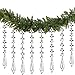 HOHIYA 30pc Hanging Crystals for Centerpieces Acrylic Chandelier Garland Beads Strands Prism Decorations Wedding Party Manzanita Christmas Tree Ornament Clear Taiwan Made