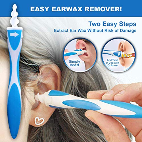image for Oriflame Smart Ear Cleaner Swab Spiral Ear Wax Remover Kit Earwax Remo