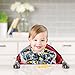 Bumkins DC Comics Waterproof SuperBib 2 Pack, Batman Print (6-24 Months)