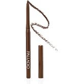Palladio Retractable Waterproof Eyeliner, Richly Pigmented Color and Creamy, Slip Twist Up Pencil Eye Liner, Smudge Proof Long Lasting Application, All Day Wear, No Sharpener Required, Brownie