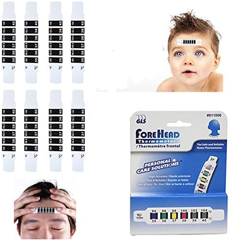 8 Forehead Thermometer Strip Adult Baby Disposable Head Fever Body Temperature !