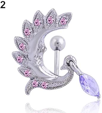 Amazon.com: preliked Rhinestone Belly Button With Phoenix Shape Navel